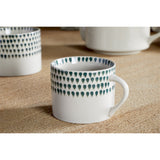Juniper Drop Small Mug - Cream & Juniper - Set of 2