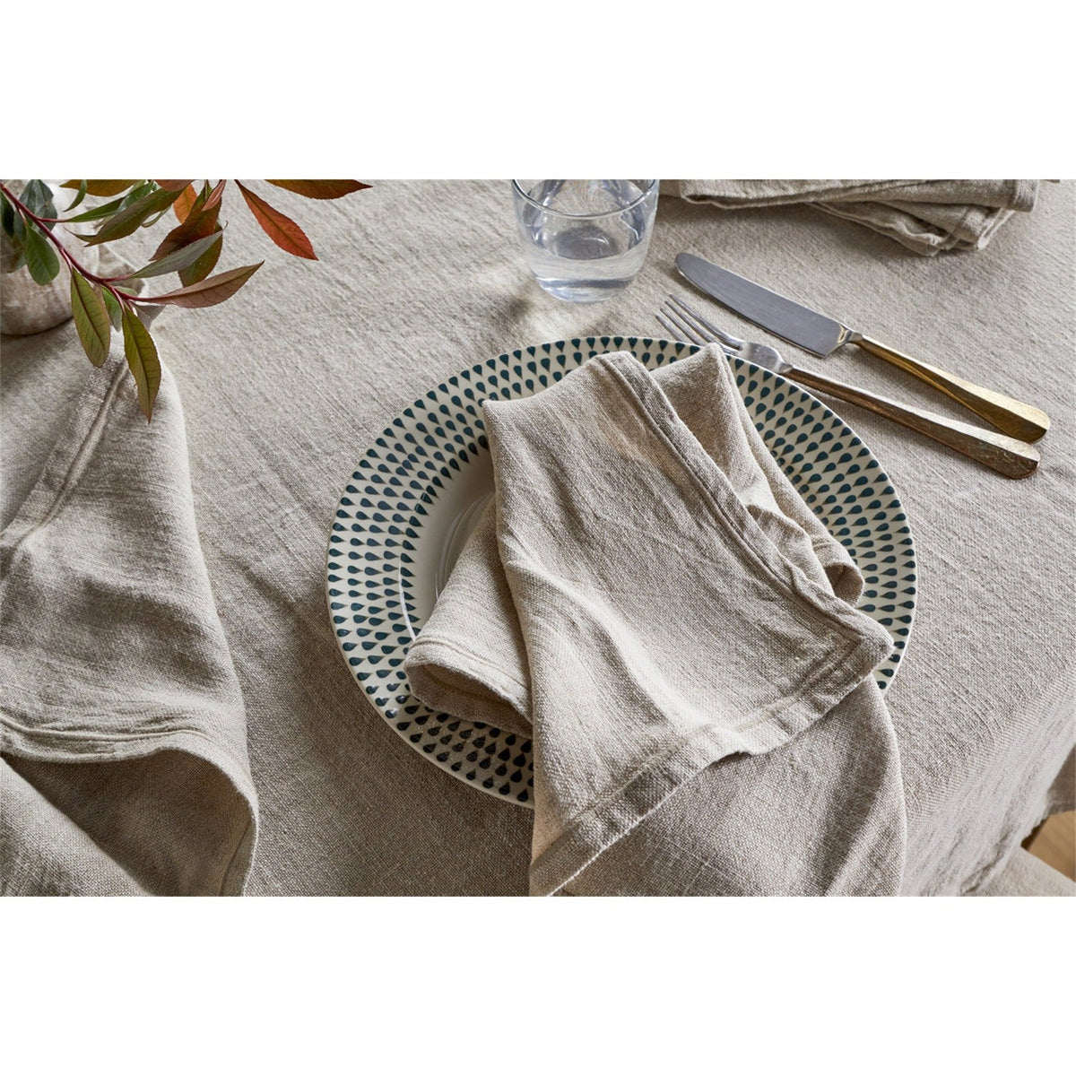Junto Linen Napkins - Natural - Set of 4