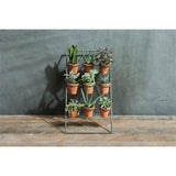 Jara 9 Pot Plant Stand - Terracotta & Iron