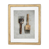 Jahala 8 x 10 Wall Hung Photo Frame - Antique Brass