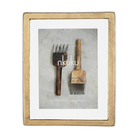 Jahala 8 x 10 Wall Hung Photo Frame - Antique Brass