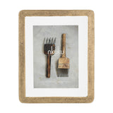 Jahala Large Wall Hung Photo Frame - Antique Brass