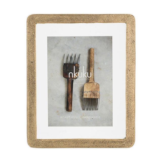 Jahala Large Wall Hung Photo Frame - Antique Brass