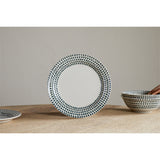 Juniper Drop Ceramic Side Plate - Cream & Juniper