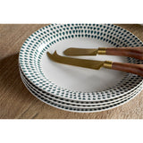 Juniper Drop Ceramic Side Plate - Cream & Juniper