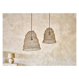 Jatani Small Oval Wire Lampshade - Antique Brass