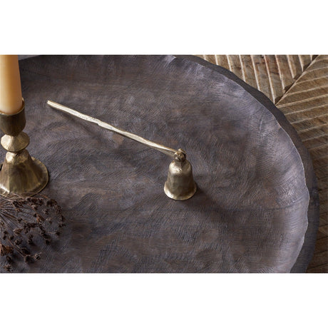 Jyoti Iron Candle Snuffer - Antique Brass