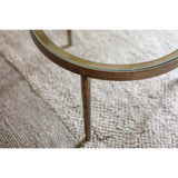 Jiya Nested Iron & Glass Coffee Table - Brass - Set of 2