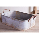 Japos Outdoor Planter Tray - Aged Zinc