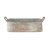 Japos Outdoor Planter Tray - Aged Zinc