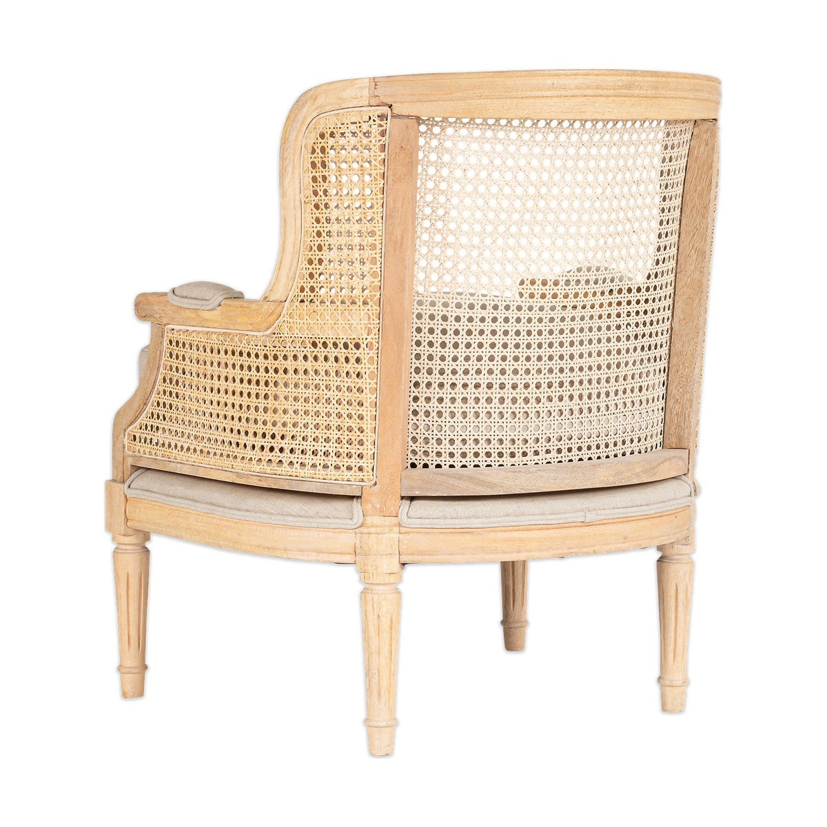 Kaziria Cane & Linen Armchair - Natural