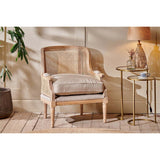 Kaziria Cane & Linen Armchair - Natural