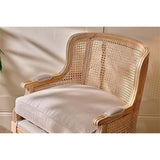 Kaziria Cane & Linen Armchair - Natural