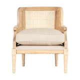 Kaziria Cane & Linen Armchair - Natural