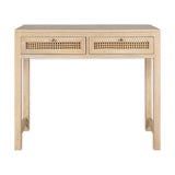Kanz Mango Wood Cane Writing Desk - Natural