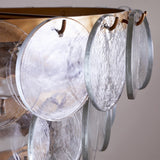 Kagitha Small 3 Light Recycled Glass Chandelier - Clear