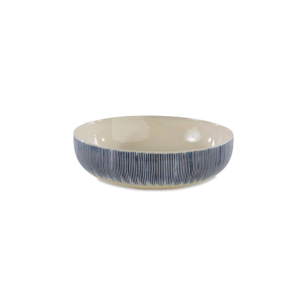 Karuma Ceramic Serving Bowl - Blue & White