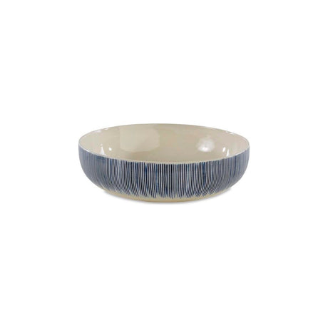 Karuma Ceramic Serving Bowl - Blue & White