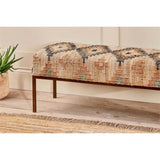 Kesu Kilim & Iron Bench - Natural