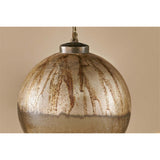 Konara Large Giant Glass Bauble - Gold Crackle