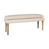 Kiana Cotton Upholstered Bench - Natural