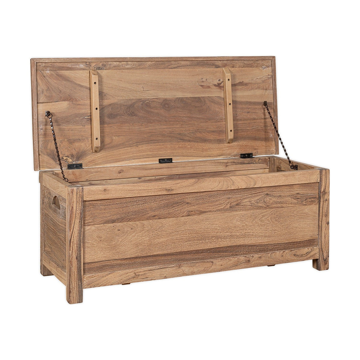 Karadi Reclaimed Wood Storage Bench - Natural