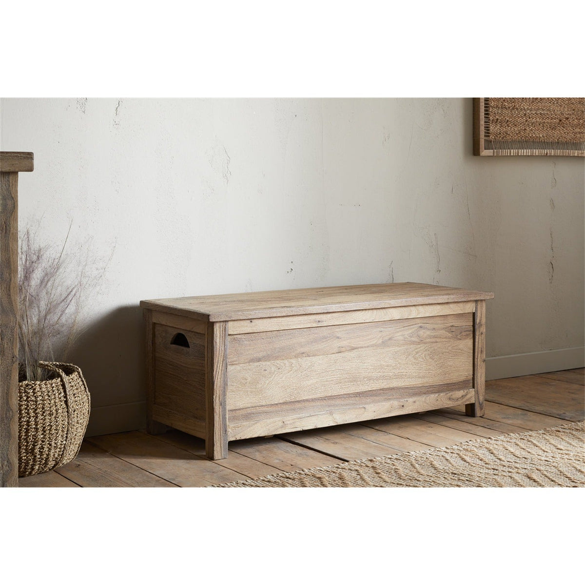 Karadi Reclaimed Wood Storage Bench - Natural