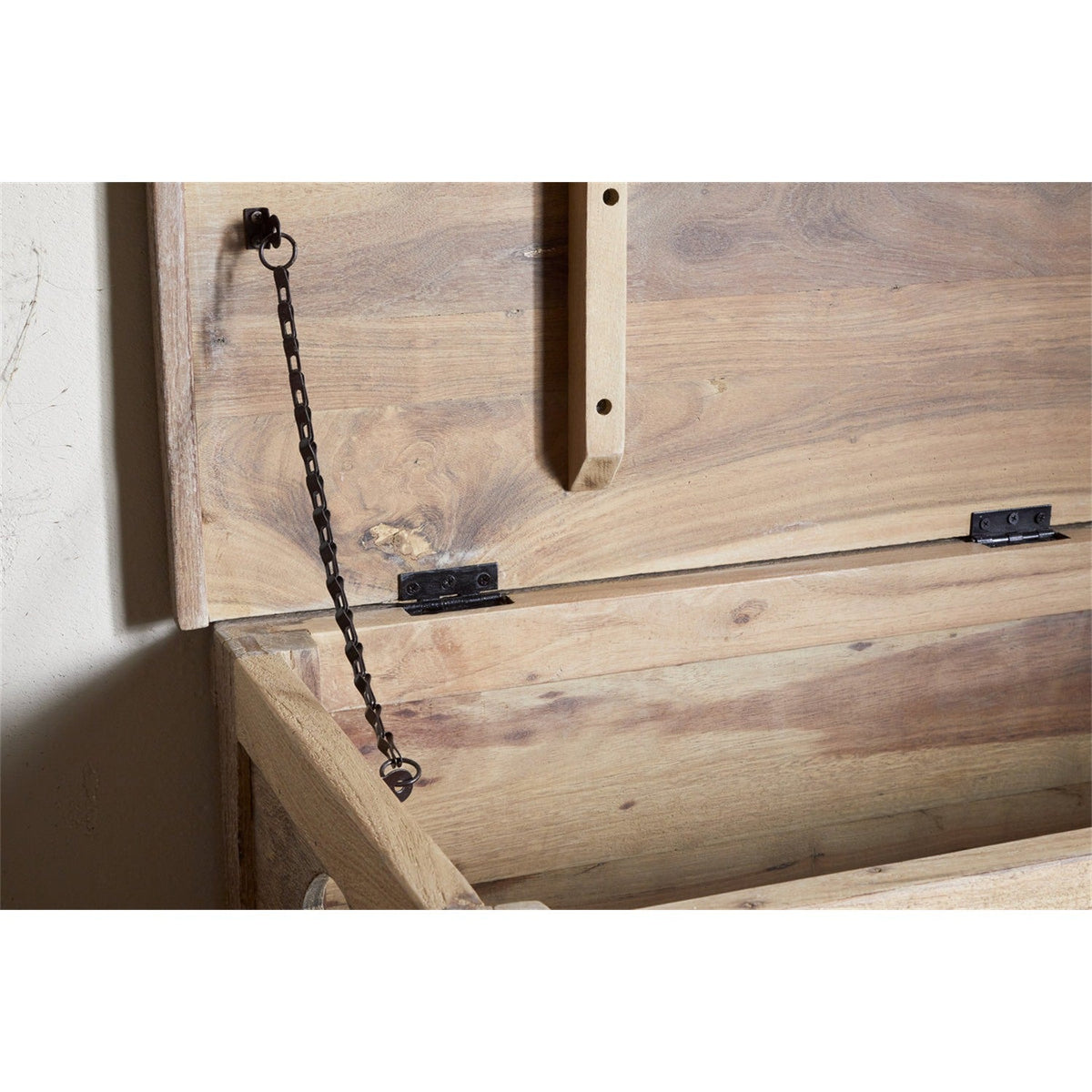 Karadi Reclaimed Wood Storage Bench - Natural