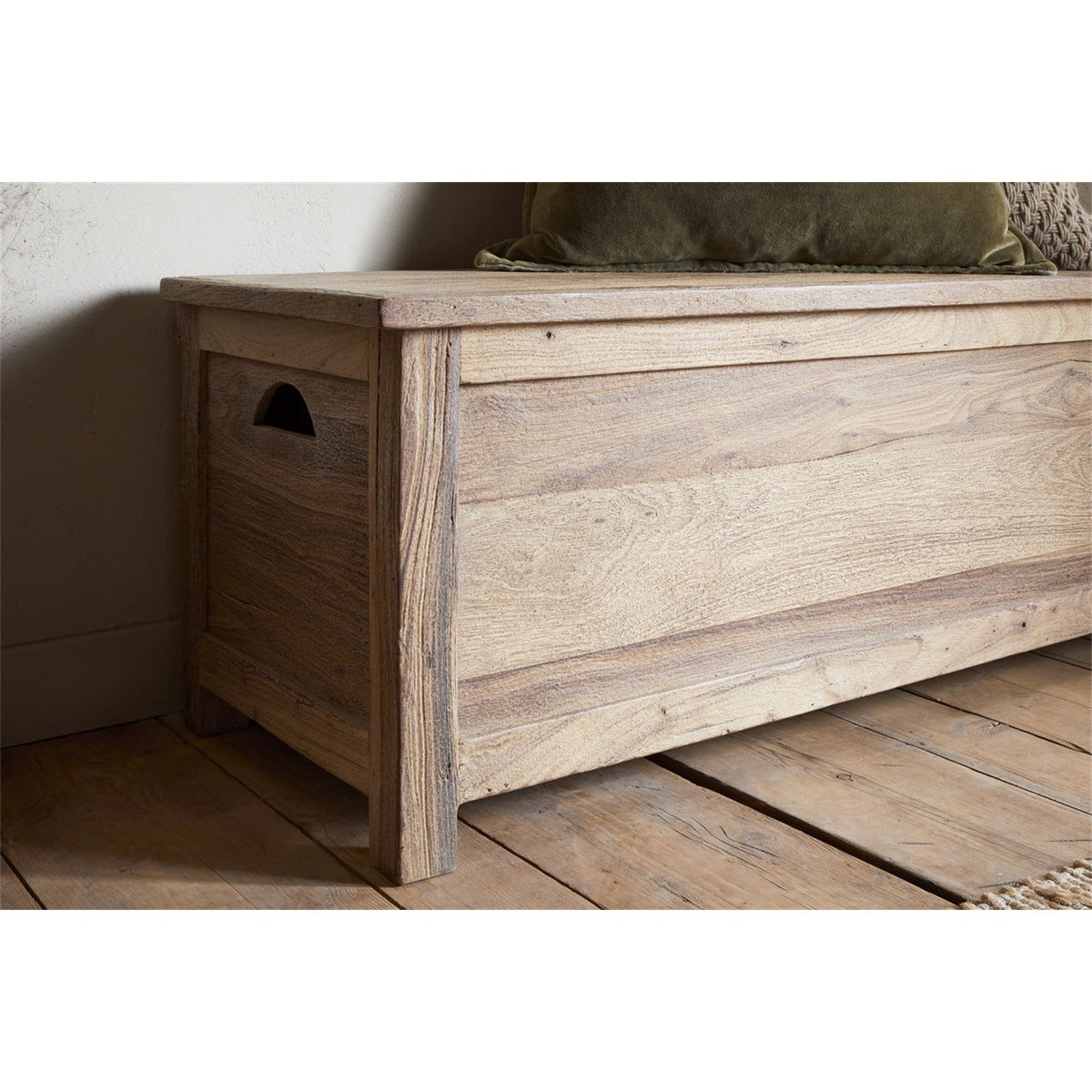 Karadi Reclaimed Wood Storage Bench - Natural