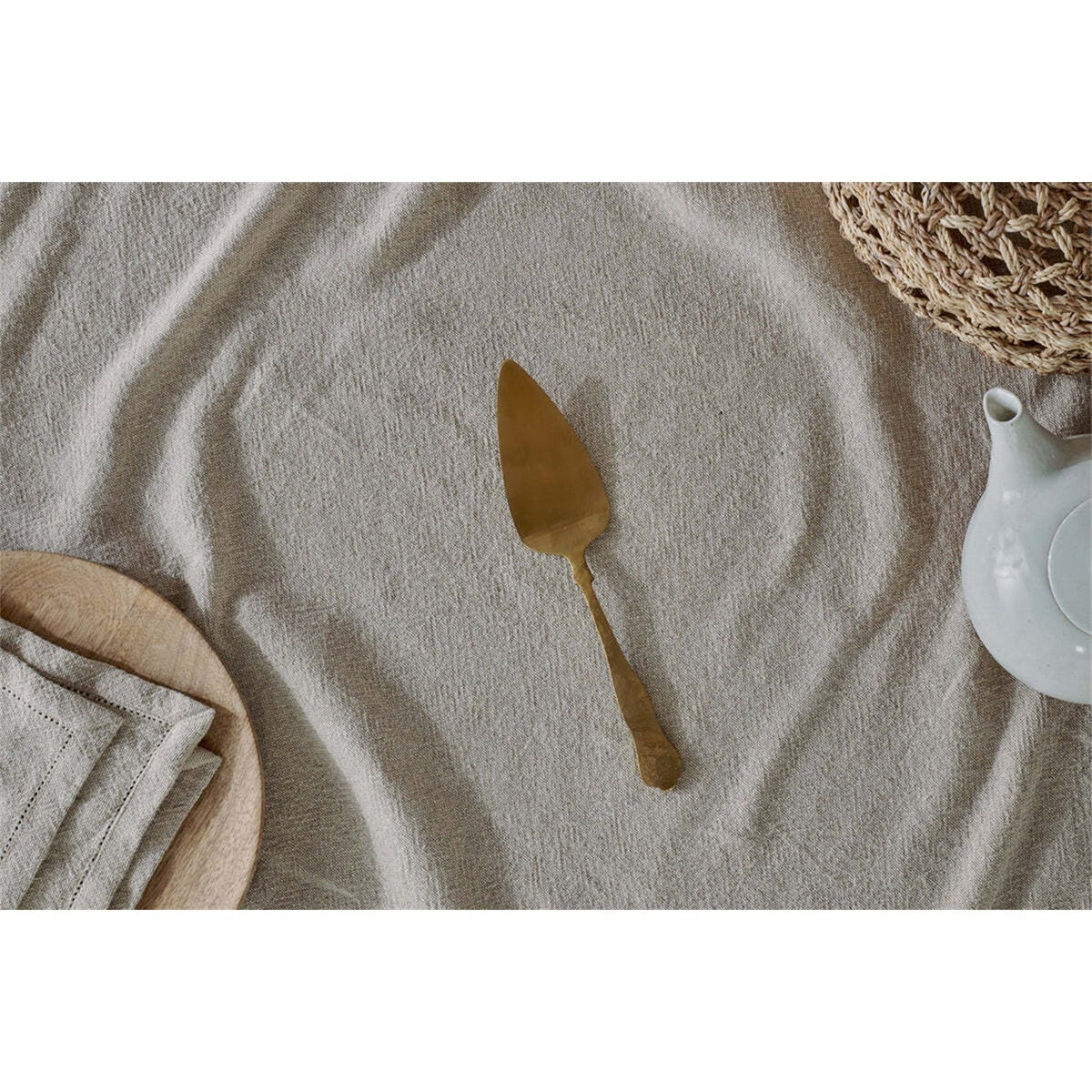 Khana Stainless Steel Cake Slice - Brushed Gold