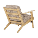 Keya Chunky Weave & Mango Wood Armchair - Natural