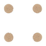 Keso Woven Banana Fibre Coasters - Natural - Set of 4