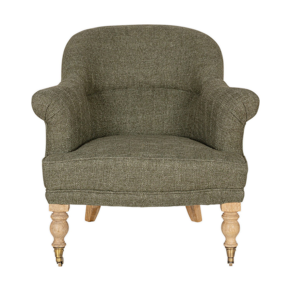 Kiana Cotton Armchair - Moss