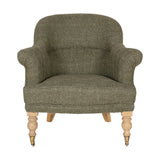 Kiana Cotton Armchair - Moss
