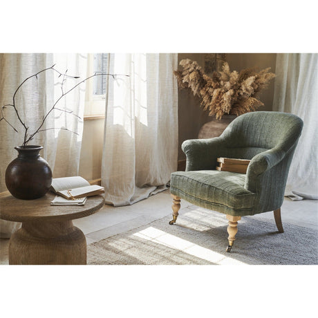Kiana Cotton Armchair - Moss