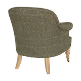 Kiana Cotton Armchair - Moss