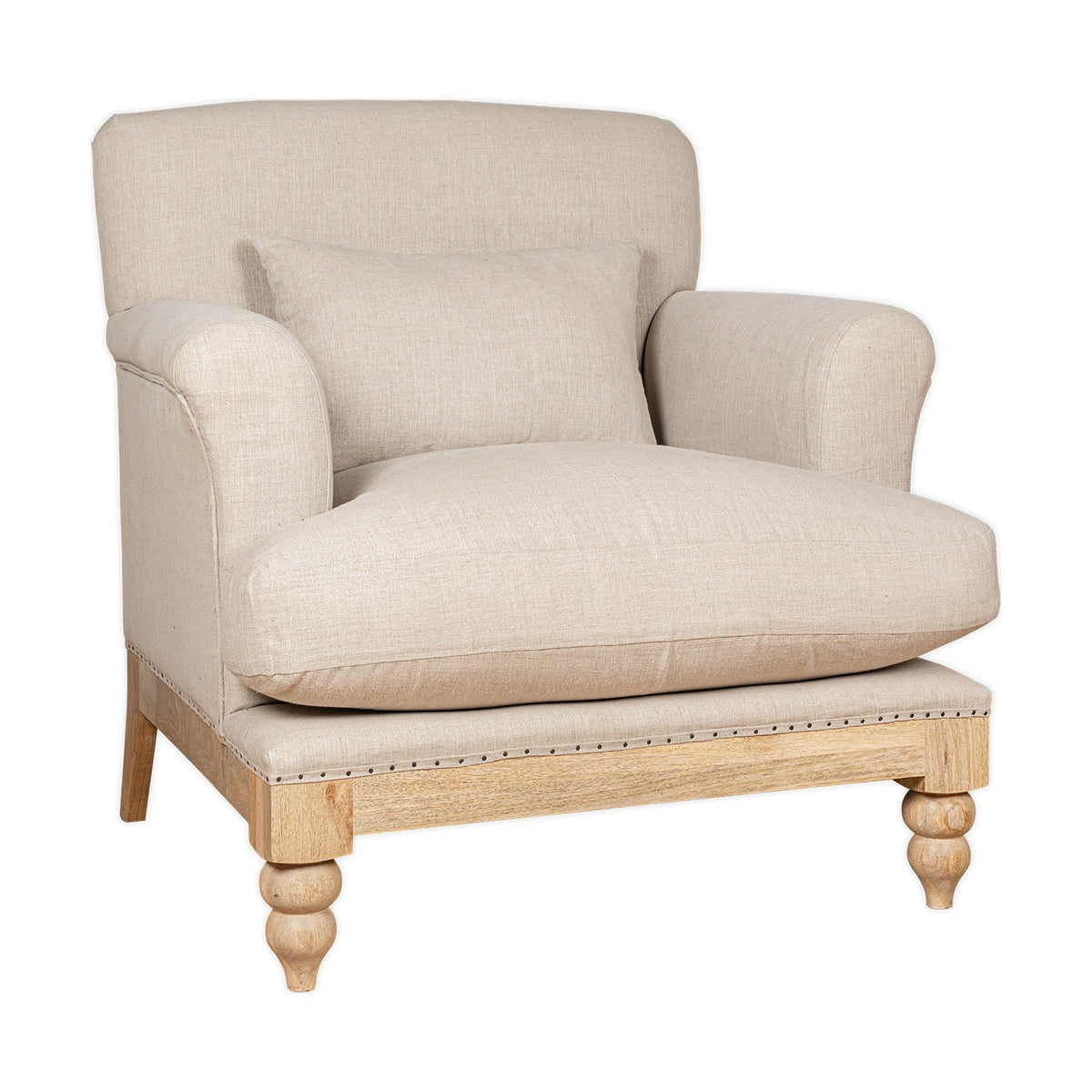 Kashi Linen Armchair - Natural
