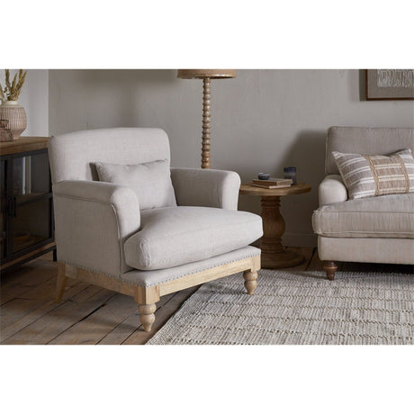 Kashi Linen Armchair - Natural