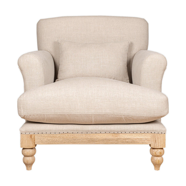 Kashi Linen Armchair - Natural