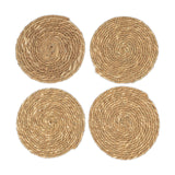Keso Woven Coasters - Brown - Set of 4