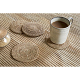 Keso Woven Coasters - Brown - Set of 4