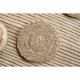 Keso Woven Coasters - Brown - Set of 4