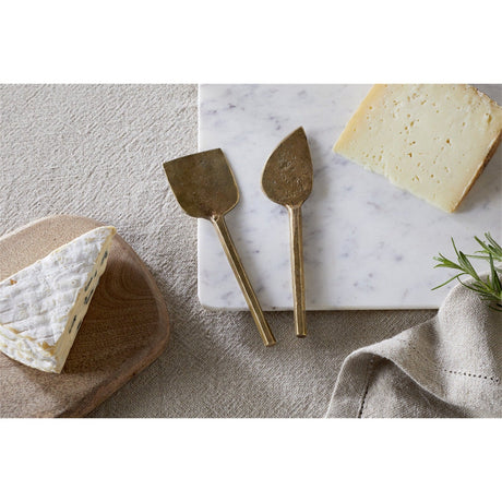Kasa Cheese Knives - Antique Brass - Set of 2