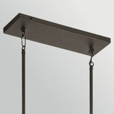 Aberdeen 3 Light Chandelier - Distressed Grey Wood Effect & Old Bronze