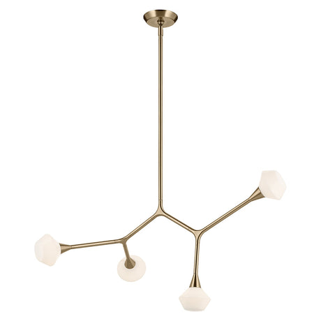 Cassius 4 Light Pendant Light - Champagne Bronze