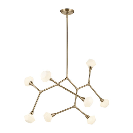 Cassius 8 Light Pendant Light - Champagne Bronze