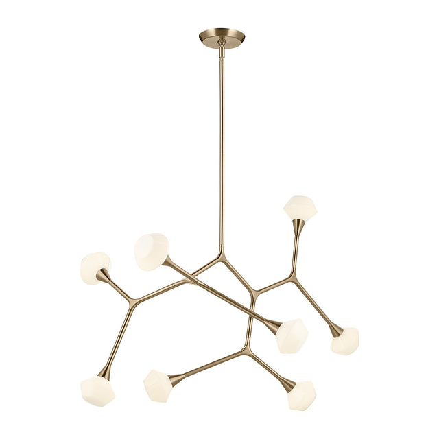 Cassius 8 Light Pendant Light - Champagne Bronze