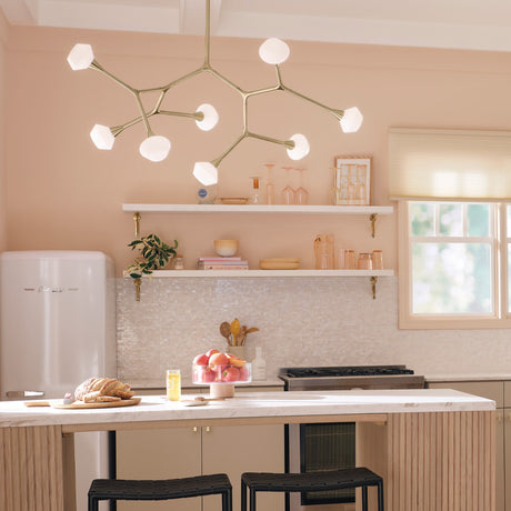 Cassius 8 Light Pendant Light - Champagne Bronze