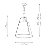Etcher 2 Light Large Pendant Light - Champagne Bronze
