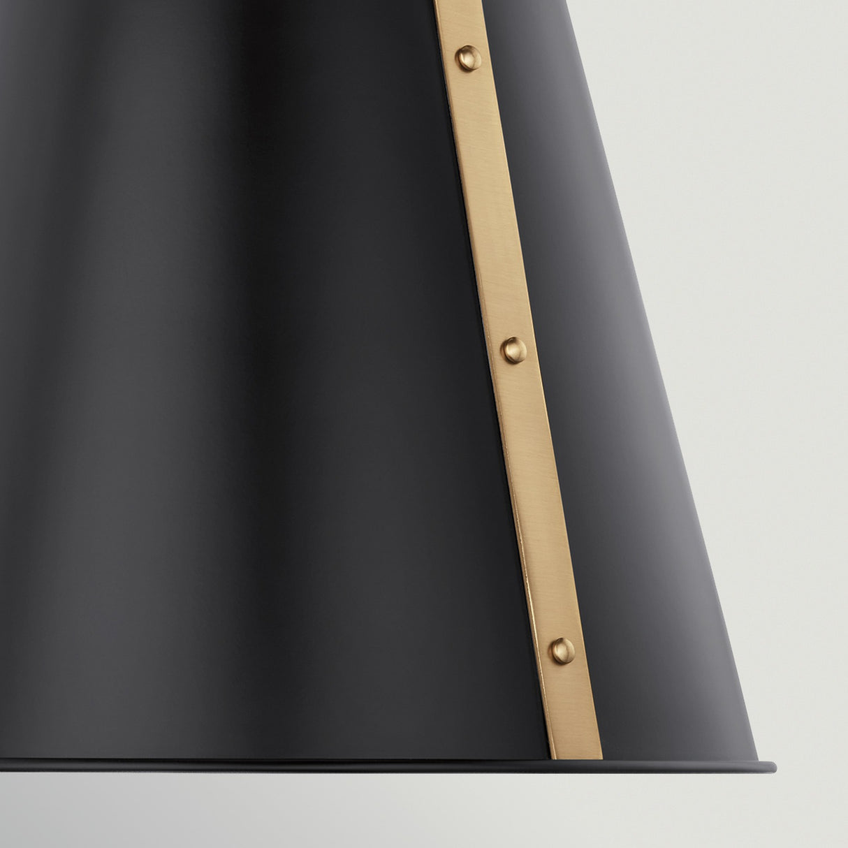 Etcher 1 Light Medium Pendant Light - Black & Champagne Bronze